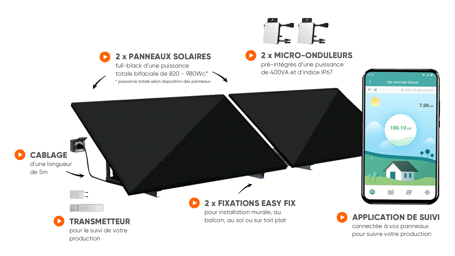 Kit solaire plug and play Kilowa